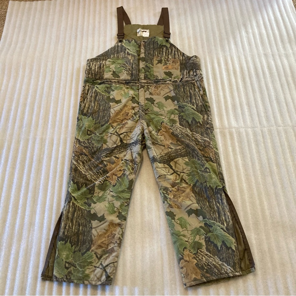 Vintage Duxbak Bib Overalls - Realtree Type Camo - Size 2X